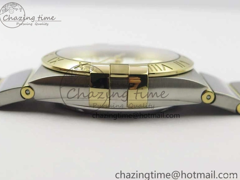 0115 Stylish Constellation 38mm SS RG VSF 1:1 Best Edition WhiteTextured Dial on SS RG Bracelet A8500 Super Clone 7921